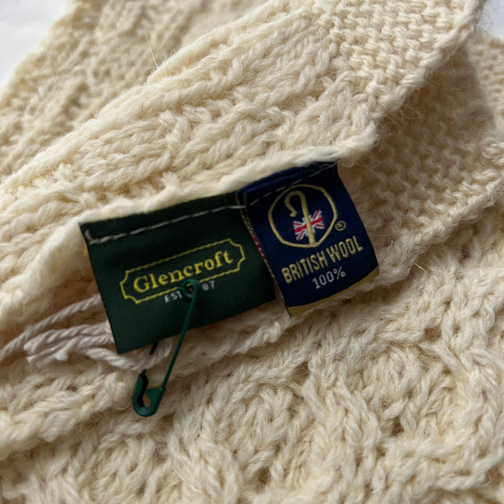 British Wool Aran Scarf | Glencroft