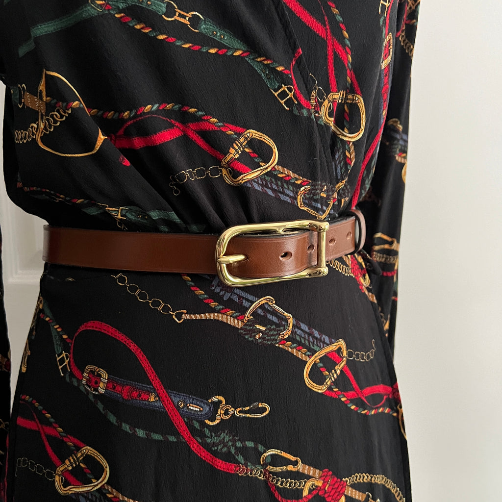 Skinny Handmade Leather Belt | Filly & Fox