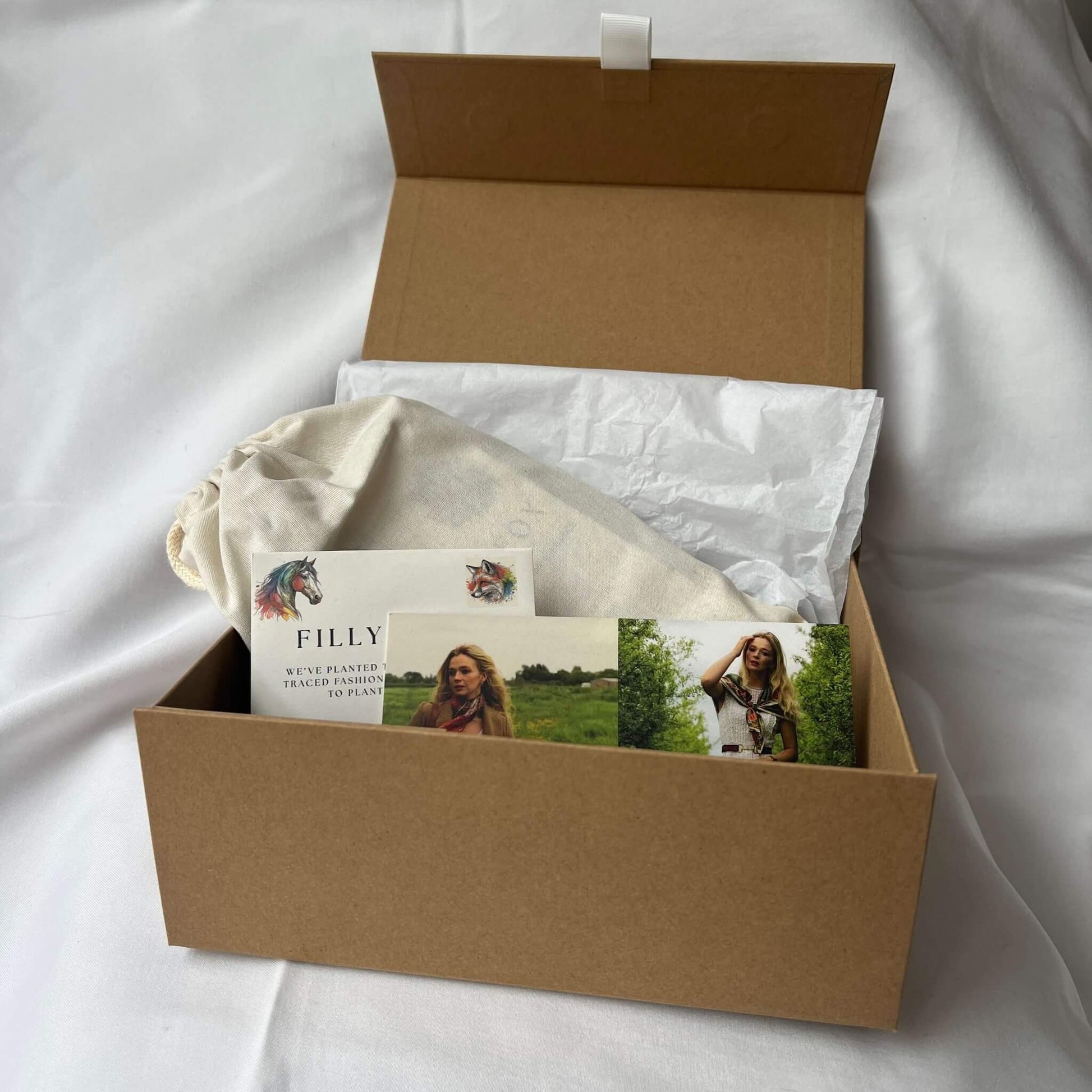 gift box for handmade ladies' leather belts by Filly & Fox