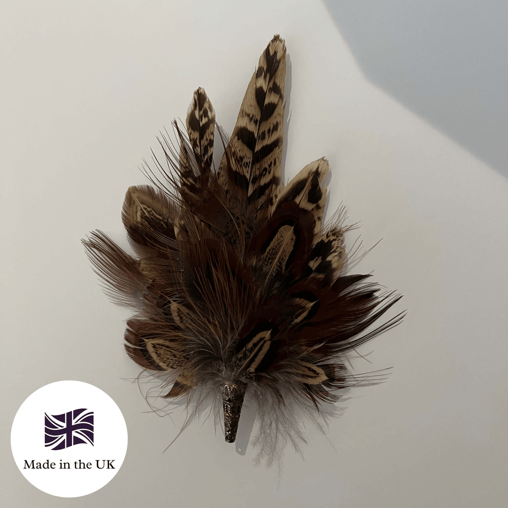 Handmade Small Feather Hat Pin | Fine Feathers