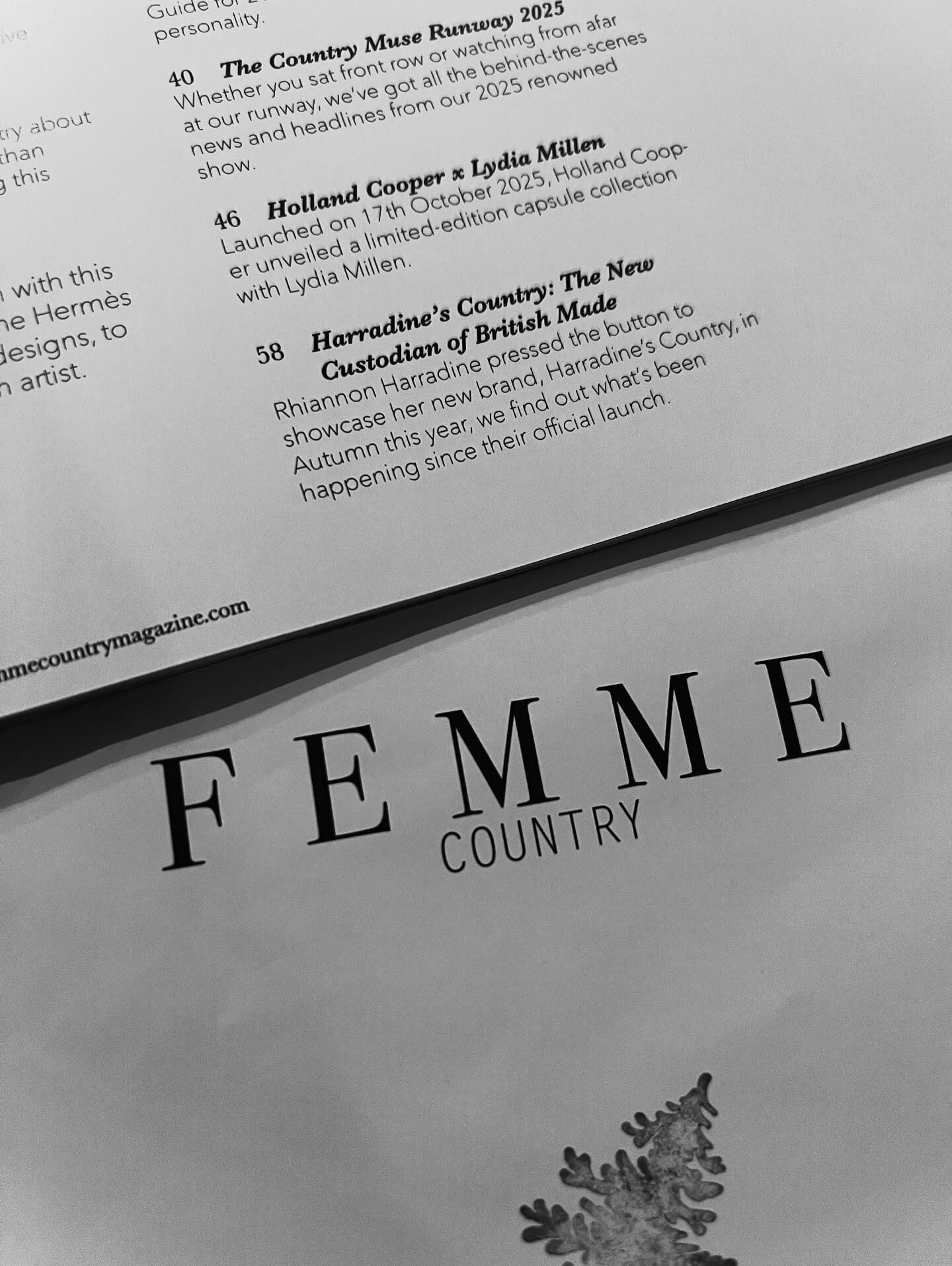 harradines country in femme country magazine winter 2025