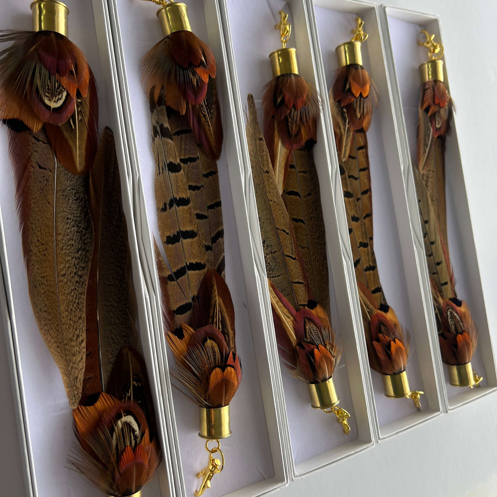 Long Brown Feather Boot Tassels | My Fancy Feathers