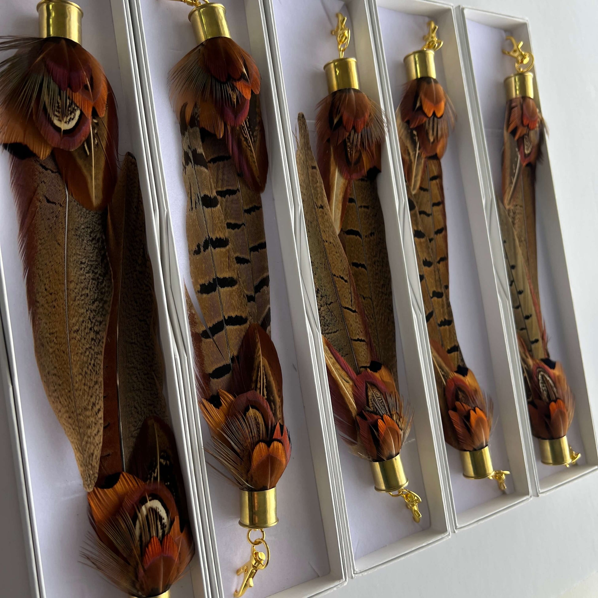 Long Brown Feather Boot Tassels | My Fancy Feathers