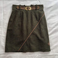 adderbury ladies' green tweed skirt