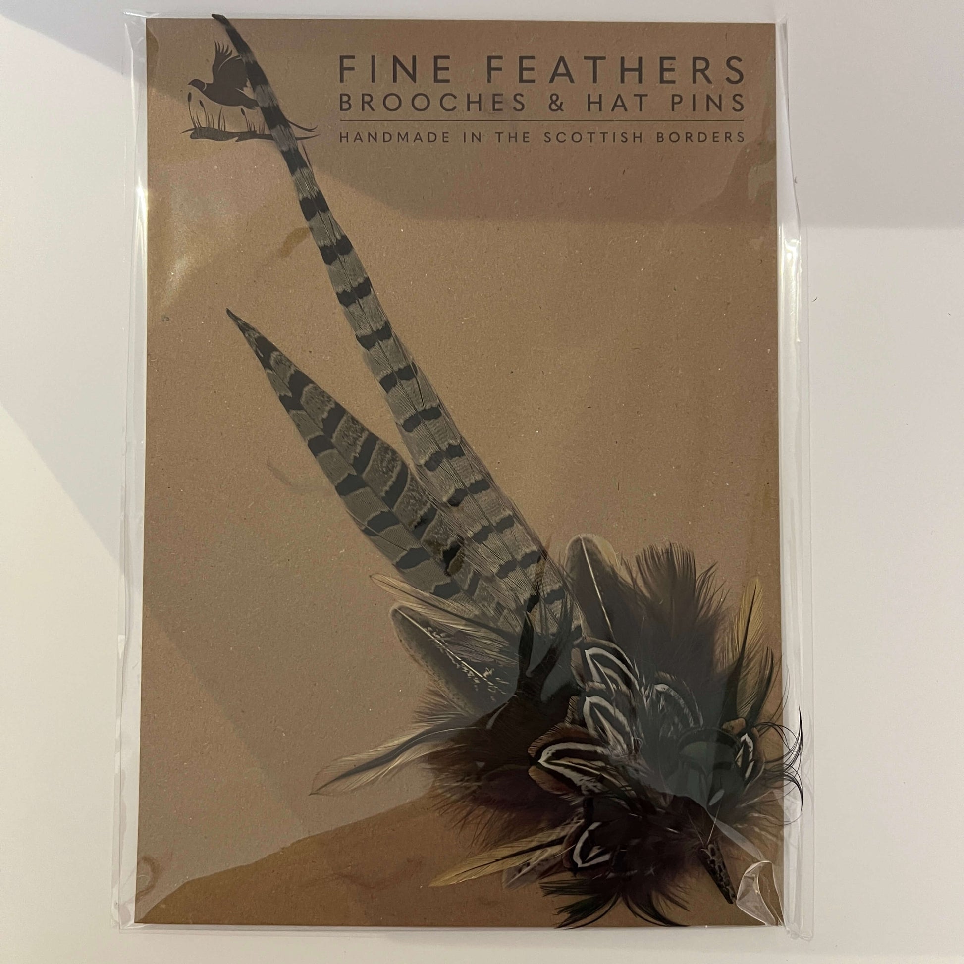 feather hat pin by Fine Feathers Design