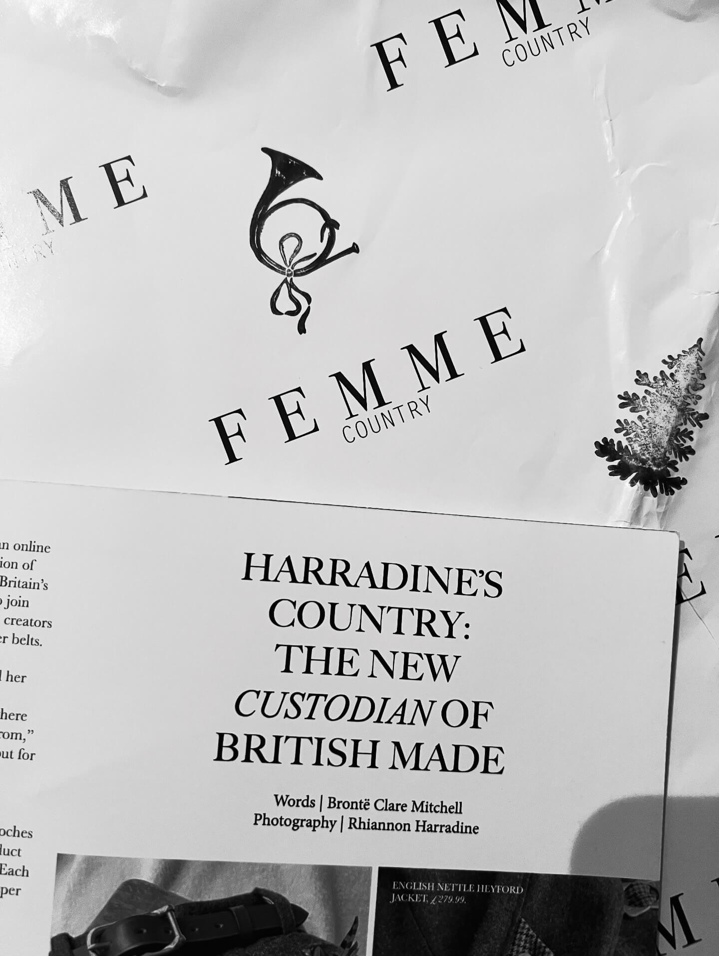 Harradine's Country in Femme Country Magazine Winter 2025