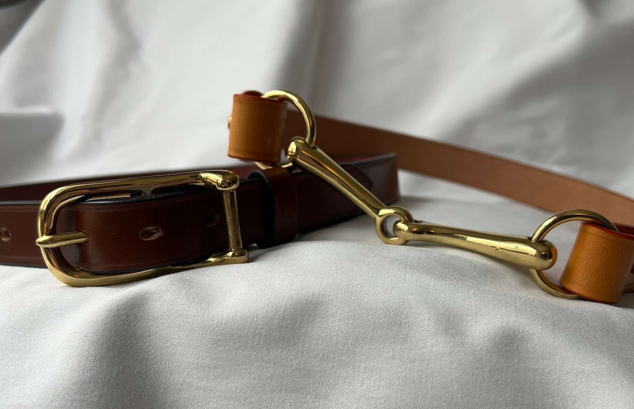 women's country clothing two handmade ladies' leather belts by filly and fox