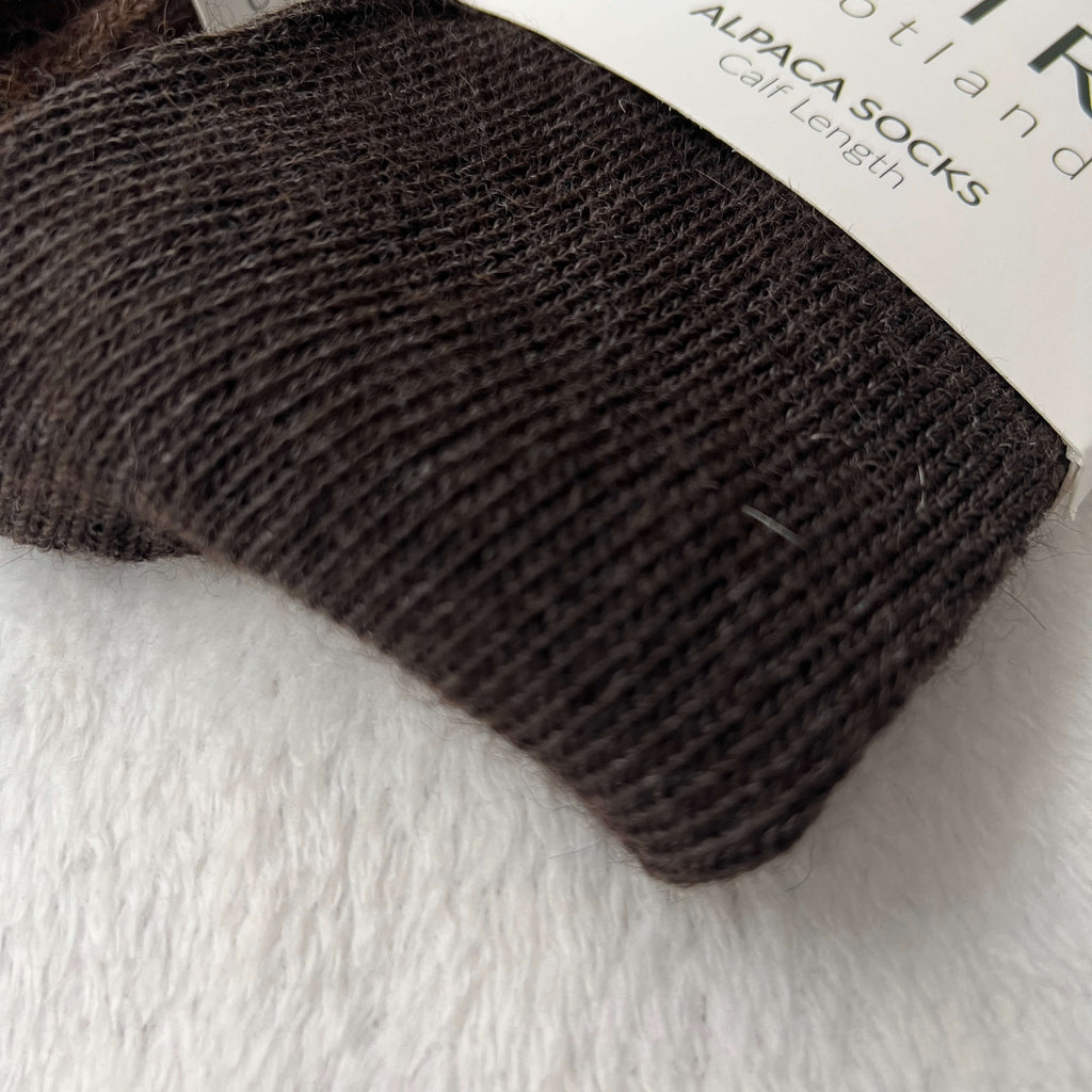 women's alpaca wool socks close up