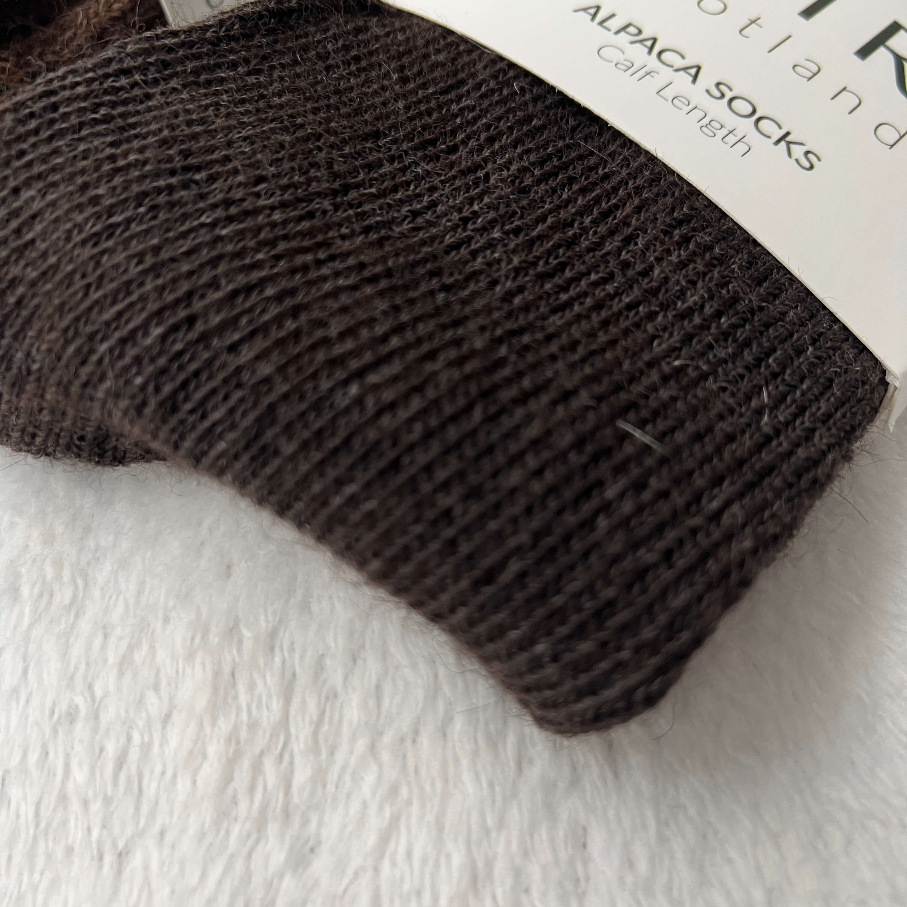 women's alpaca wool socks close up